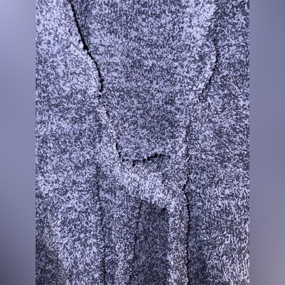 Barefoot Dreams Unisex CozyChic Long Robe in Heather Indigo/Deep Blue - Size 1 - Picture 16 of 16